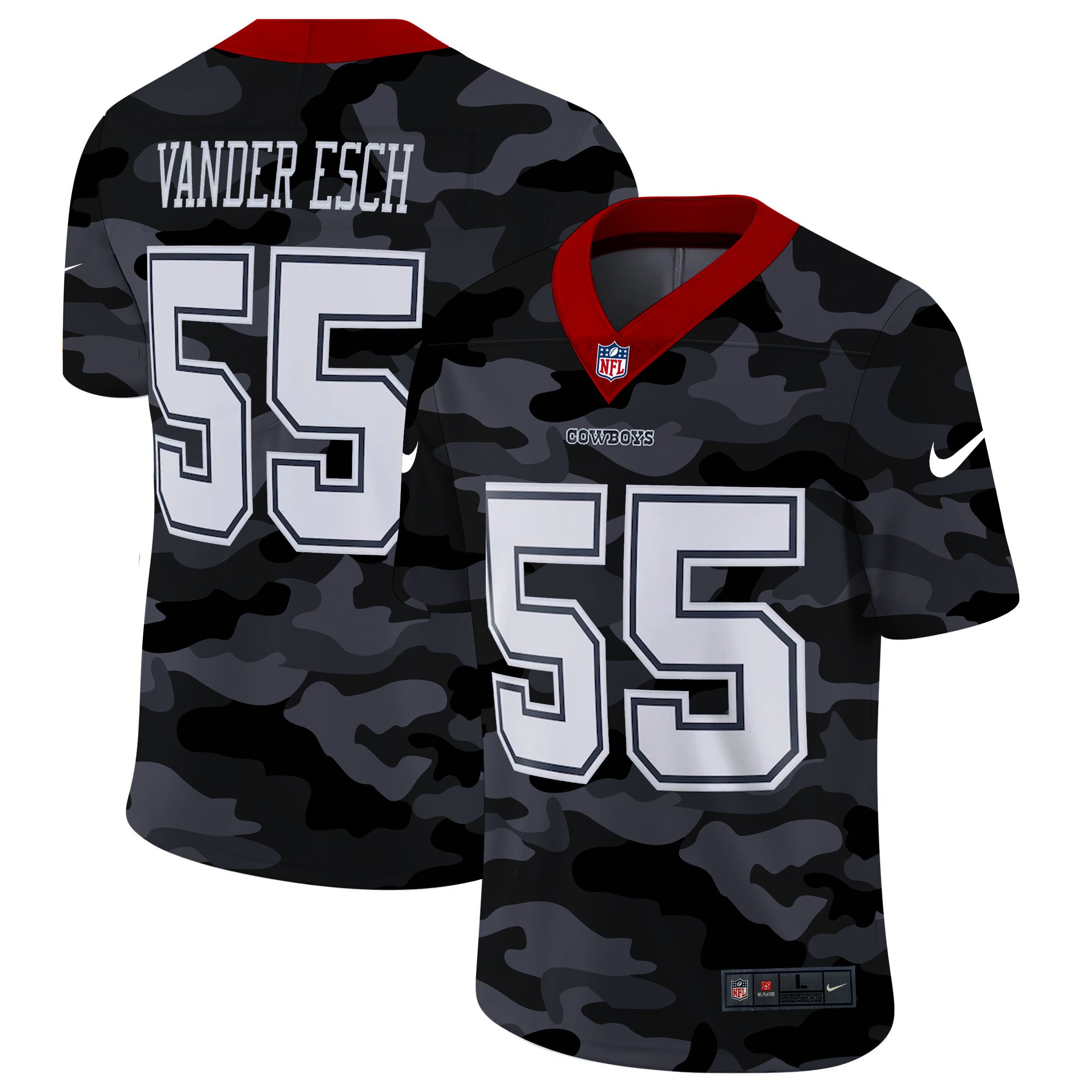 Men Dallas cowboys #55 Vander esch 2020 Nike Camo Salute to Service Limited NFL Jerseys->dallas cowboys->NFL Jersey